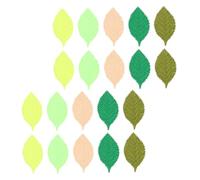 HOMSFOU 200pcs Realistic Artificial Leaves for DIY Crafts Wedding Decorations Floral Arrangements Scrapbooking Creative Headpiece Accessories with Lifelike Texture Natural Green Foliage