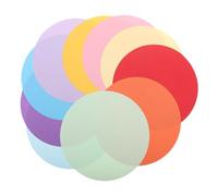 HOMSFOU 200pcs Round Construction Paper Colors Double Sided Origami Kit Handmade Colored Folding for Classroom Crafts and Drawing Activities