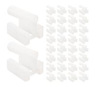 HOMSFOU 200pcs Three Prong Plastic Outlet Plug Dust Jackets, Electrical Socket Covers for Safety and Dust Protection, 3-pin Plug Protector Boots for Home Use