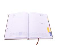 HOMSFOU 2027 Daily Planner A5 Size English Schedule Notebook with Weekday Labeling and Versatile Note-taking Paper for Academic Year Planning and Business Trips