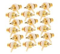 HOMSFOU 20PCS Audio Terminal Connector Compact Speaker Wire Plug for DIY Amplifier Sound Systems High Fidelity Spade Terminal Connectors with Intuitive Installation Durable Audio Jack