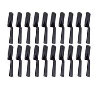 HOMSFOU 20pcs Hair Dyeing Comb with Hard Plastic Teeth Hair Coloring Brush Salon Barber Tool for Precise Tint Application at Home and Professional Use