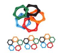 HOMSFOU 20pcs Microphone Slip Ring Rubber Non-roll Handheld Mic Cover Mic Stabilizer Bands for Stage Performance Karaoke Professional Use