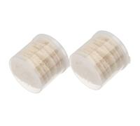 HOMSFOU 20pcs Natural Loofah Facial Cleansing Puff Pads, Rounded Plant-Based Exfoliating Face Sponges for Makeup Removal and Skin Cleaning, Eco-Friendly Face Skin Tools for Daily Use