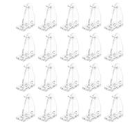 HOMSFOU 20pcs Plastic Blinds Fixator Hooks 1-inch Curtain Roller Fixing Clips Window Blind Accessories for Home and Office Use