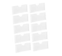 HOMSFOU 20pcs Plastic Wire Shelf Label Holders for Supermarket Retail Display Efficient Product Labeling and Management Secure Hanging Design for Easy Use