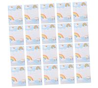 HOMSFOU 20pcs Shower Invitation Cards Rainbow Theme Birthday Greeting Cards Lightweight Portable for Festival Party Gratitude Message Notes