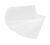 HOMSFOU 20pcs Transparent Hard Plastic Card Sleeves Clear PVC Sheet Protectors for Trading Cards Documents Photos and Note Rigid Holders for Office School and Events