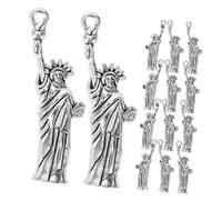 HOMSFOU 20pcs Vintage Alloy Statue Charms for Jewelry Making DIY Craft Accessories Unique Pendant Decor for Necklaces and Earrings Durable and Eye Catching Designs