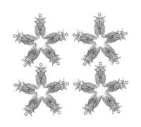 HOMSFOU 20pcs Vintage Cicada Charms for Jewelry Making Antiqued Silver Alloy Pendants with Realistic Insect Details DIY Bug Beads for Handmade Necklaces Bracelets Nature-inspired Craft