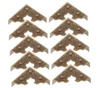 HOMSFOU 20Pcs Vintage Style Metal Box Corner Protectors Retro Edge Guards for Jewelry Gift Wooden Boxes Durable Antique Decorative Photo Frame Corners with Stable and Easy Installation
