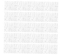HOMSFOU 20Sheet Reflective Mailbox Number Stickers Large Bold Self Adhesive Decals for Doors Cars Trucks Business Address Apartment Signs Durable Outdoor Use