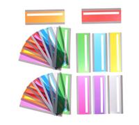 HOMSFOU 24Pcs Guided Highlight Tracking Rulers Colored Reading Strips Overlays for Enhanced Comprehension Bookmark Tool for Dyslexia Visual Stress Relief