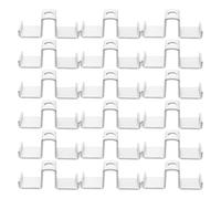 HOMSFOU 25pcs Galvanized Steel Grating Clips M-Shaped Carbon Steel Deck Grating Clips Hardware Applications Trench Covers with Optimal Security and Adaptive Fitting
