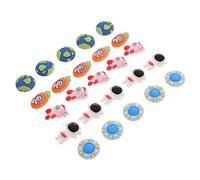HOMSFOU 25pcs Kawaii Cartoon Charms Set Flatback DIY Accessories for Hair Clips Headbands Hats and Crafts Includes Astronaut Cat Rabbit and