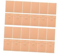 HOMSFOU 25Pcs Kraft Paper Document Pouch with Rope Buckle Seal File Pocket Envelope for Office School Mailing Photos and Invitations
