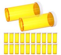 HOMSFOU 25pcs Small Medicine Bottles with Lids, Empty Travel Medicine Containers, Mini Pill Organizers for Over-The-Counter Medication Storage and Portable Protective Holders