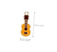 HOMSFOU 25pcs Vintage Alloy Guitar Charms for DIY Jewelry Making Cute Music Instrument Pendants for Bracelets Necklaces Earrings Keychains Craft Accessories