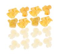 HOMSFOU 2Bags DIY Simulation Popcorn Model Charms of Random Style Popcorn Accessories for Jewelry Crafts and Decorations Each for Creative DIY Projects