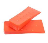 HOMSFOU 2pcs 6-inch Orange Plastic Chainsaw Wedges with Spikes Tree Felling Wedges Logging Accessories for Garden and Forestry Woodcutting