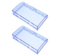 HOMSFOU 2pcs Adhesive Socket Cover for Type Double Switch Panel Splash and Plug Switch Protection Box for Kitchen Bathroom Outlet Safety