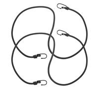 HOMSFOU 2pcs Adjustable Bungee Straps with Hooks Heavy-duty Elastic Cargo Rope for Roof Rack Tie Down Truck Bungee Cords for Outdoor Camping Tent Securing and Trailer Load Protection