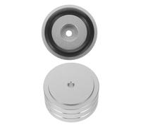 HOMSFOU 2pcs Aluminum Alloy Amplifier Feet Pads Anti-vibration Shock Absorbing Speaker Foot Pads for Hifi Audio Equipment with Detachable Rubber Ring and Noise-reducing