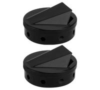 HOMSFOU 2pcs Black Enamel 8cm round Bbq Smoker Boxes Wood Chips Smoking Tray for Outdoor Grilling Charcoal Barbecue Meat Smoke Case Supplies