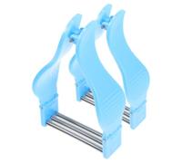 HOMSFOU 2pcs Blue Spring Facial Hair Remover Epilator for Women, Portable Manual Epilator Roller for Face and Lip Hair Removal, Lightweight Trimmer Suitable for Sensitive Skin