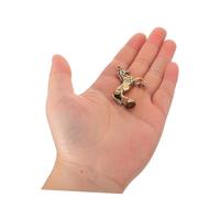 HOMSFOU 2pcs Brass Horse Hanging Pendants Intricate Zodiac Horse Statue Decor with Auspicious Symbolism Vintage Animal Charms for Crafts Luck Keychain Ornaments