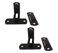 HOMSFOU 2pcs Carbon Steel Latch Lock Heavy Duty Door Bolt Lock with Slot Design for Household Doors and Sliding Windows Easy Installation Durable Security Buckle