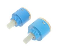 HOMSFOU 2pcs Ceramic Disc Mixer Valve Replacement for Kitchen Bathroom Faucets Durable Cartridge Tap Valves for Hot and Cold Water Random Color