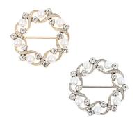 HOMSFOU 2pcs Clothes Corner Waist Buckle Knotted Buckles for Shirt Collar Fixing for Evening Wraps and Daily Wear