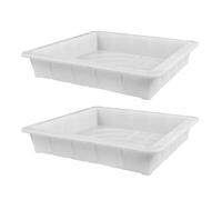 HOMSFOU 2pcs Concrete Paver Mold 29x29x5cm Plastic Cement Walkway Molds Sidewalk Stepping Stone Forms for Outdoor Patio Landscaping