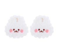 HOMSFOU 2Pcs Cute Cartoon Animal Embroidery Patches Adorable Stitch Stickers for Clothing DIY Crafts for Jackets Bags Notebooks and Scrapbooking Felt Stickers Decoration