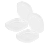 HOMSFOU 2pcs Empty Makeup Container with 42mm Diameter Face Blusher and Eyeshadow Sub Pallet, Frosted Cosmetic Storage Case for DIY Makeup Organizer and Lipstick Holder, Refillable Compact