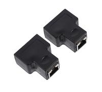 HOMSFOU 2pcs Ethernet Splitter Adapter to Conversion Head for Network Cable Extender High Splitter