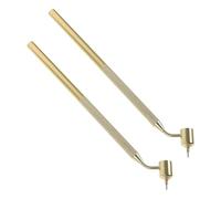 HOMSFOU 2PCS Fine Line Paint Applicator Pen Portable Slanting Fine Tip Painting Tool for Artists Students and Scratch Repair Ergonomic Design with Smooth Paint Flow for Precision Detailing