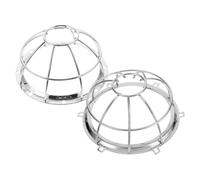 HOMSFOU 2pcs Fire Sprinkler Head Guards Protective Cage Covers for Ceiling Sprinkler System Iron Construction Dust and Impact Resistant Safety Shield for Shops Hotels Offices