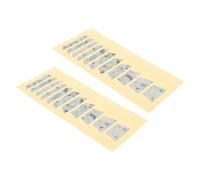 HOMSFOU 2pcs Guitar Inlay Stickers Pvc Fretboard Stickers for Electric Guitar, Beginner Practice and Decoration, Chord Practice Accessory