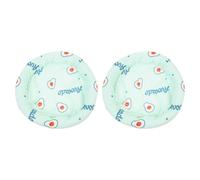 HOMSFOU 2pcs Hamster Cooling Mat Pet Floor Cushion Breathable Ice Silk Sleeping Pad for Rabbits and Guinea Pigs, Large Green Avocado Summer Bedding for Small Animals