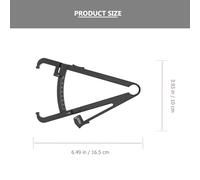 HOMSFOU 2pcs Handheld Skinfold Caliper Body Fat Tester with Black Cm Scale for Men Women, Portable Body Fat Measure Device for Fitness and Health Monitoring