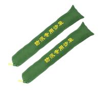 HOMSFOU 2pcs Heavy-duty Canvas Flood Prevention Barriers Long Sandbags for Home Garage Door Seal Water-absorbent Reusable Rain and Hurricane Protection Flexible Splice Design