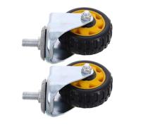 HOMSFOU 2pcs Heavy Duty Floor Jack Wheel Replacement with Oil Drainer Swivel Casters for Garage Repair Tools Ergonomic Creeper Wheels for Smooth Mobility and Comfortable Workshop Use