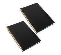 HOMSFOU 2pcs Horizontal Ledger Book with PP Cover for Business Bookkeeping and Personal Finance Expense Tracker Notebook for Budgeting and Inventory Entry Exit Logging Income and Expense