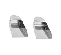 HOMSFOU 2pcs Jewelry Scoop Mini Shovels Stainless Steel Portable Lightweight Silver Beading Crafts Tool for Jewelry DIY Collecting Beads