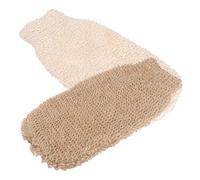 HOMSFOU 2pcs Jute Woven Bath Scrub Gloves Exfoliating Shower Gloves for Home Bathing and Back Cleaning, Natural Fiber Household Bath Accessories