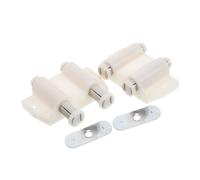 HOMSFOU 2pcs Magnetic Push to Open Cabinet Latch Invisible Handle Door Catch with Automatic Rebounding Function for Kitchen Cabinets Durable and Practical