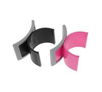 HOMSFOU 2pcs Manicure Hand Rest Cushion Nail Arm Pillow Soft U-shaped Portable Nail Practice Hand Pillow Detachable Covers for Professional Art and Salon Use (pink Black)
