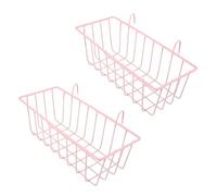 HOMSFOU 2pcs Metal Rabbit Hay Feeder for Guinea Pigs and Rabbits with Hanging Hay Racks Easy Cleaning and Versatile Placement for Home Or on The Go Feeding